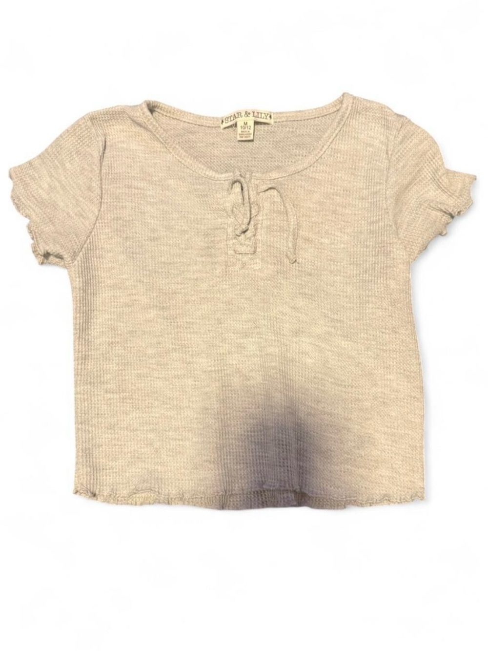 waffle-knit Star & Lily top girls size 10/12